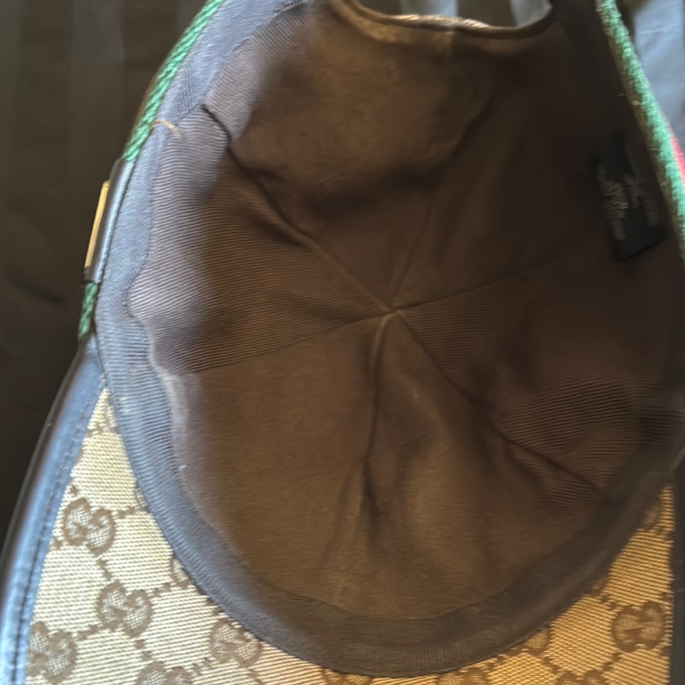 Gucci Tan Monogram Baseball Cap - Picture 4 of 4